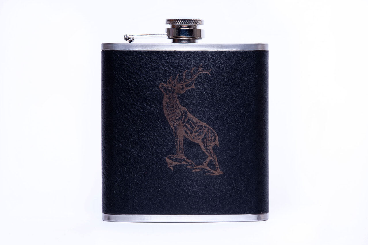 Engraved Stainless Steel Hip Flask